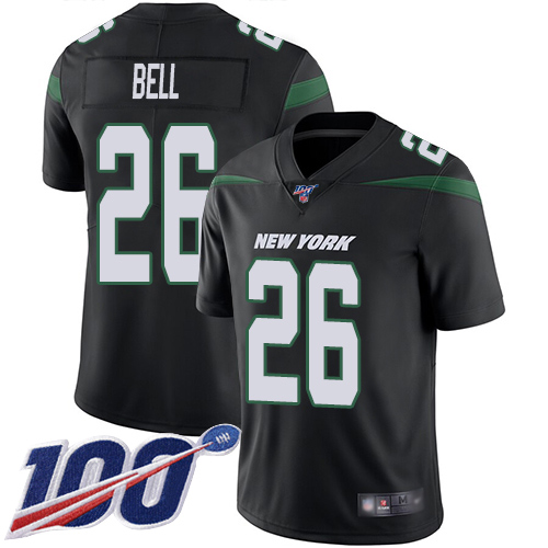 New York Jets Limited Black Youth LeVeon Bell Alternate Jersey NFL Football 26 100th Season Vapor Untouchable
